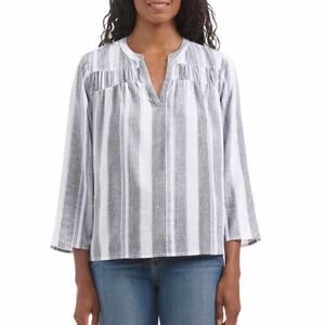 Splendid Ladies' V-Neck Boho 3/4 sleeve Blouse Size L